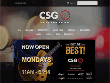 Tablet Screenshot of customshopguitars.com